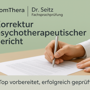 Korrektur psychotherapeutischer Bericht